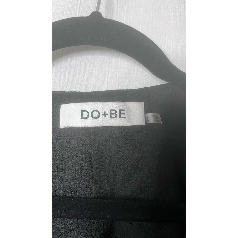 Do+Be Pageant Black Ruffle Wrap Romper Small - Picture 5 of 8